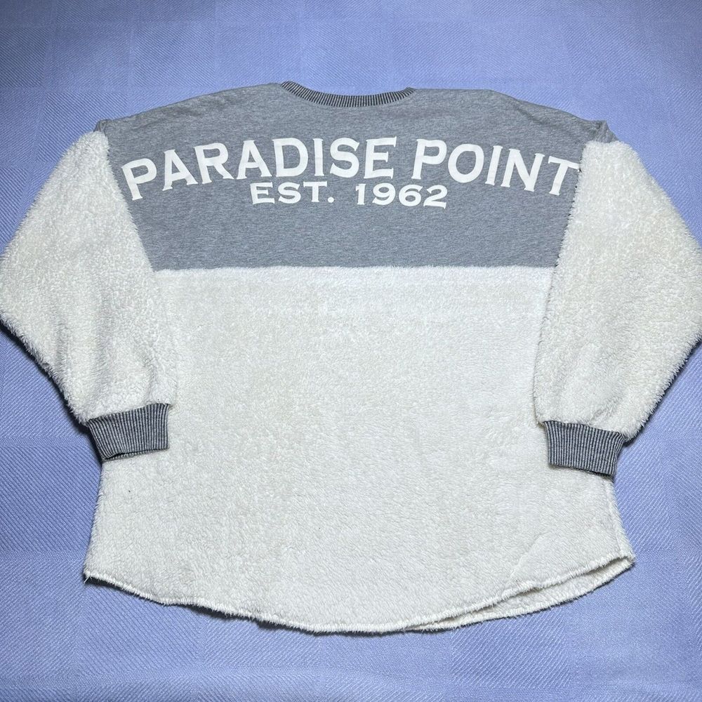 Spirit Jersey Paradise Point San Diego Vacation Village Sherpa Sweater Sz Medium